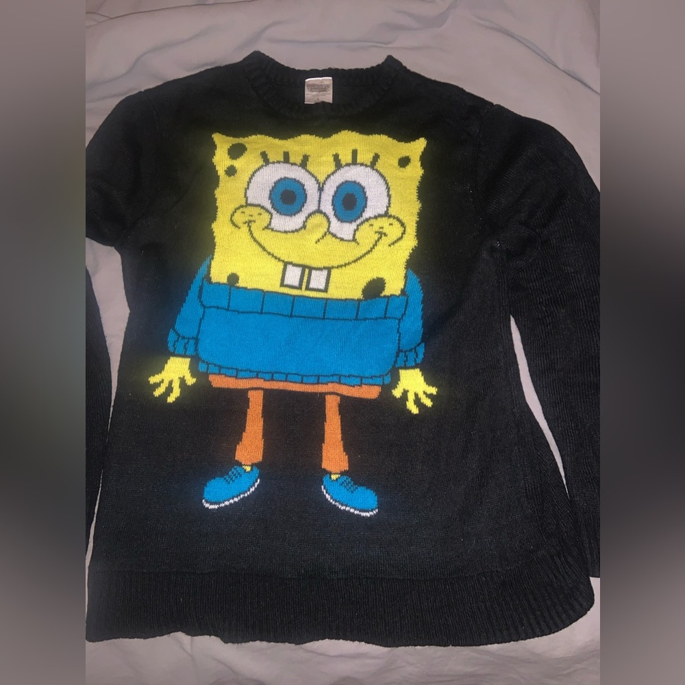 SPONGEBOB KNIT SWEATER LARGE